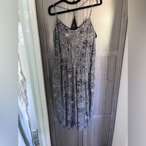 Prana Ayla grey floral dress